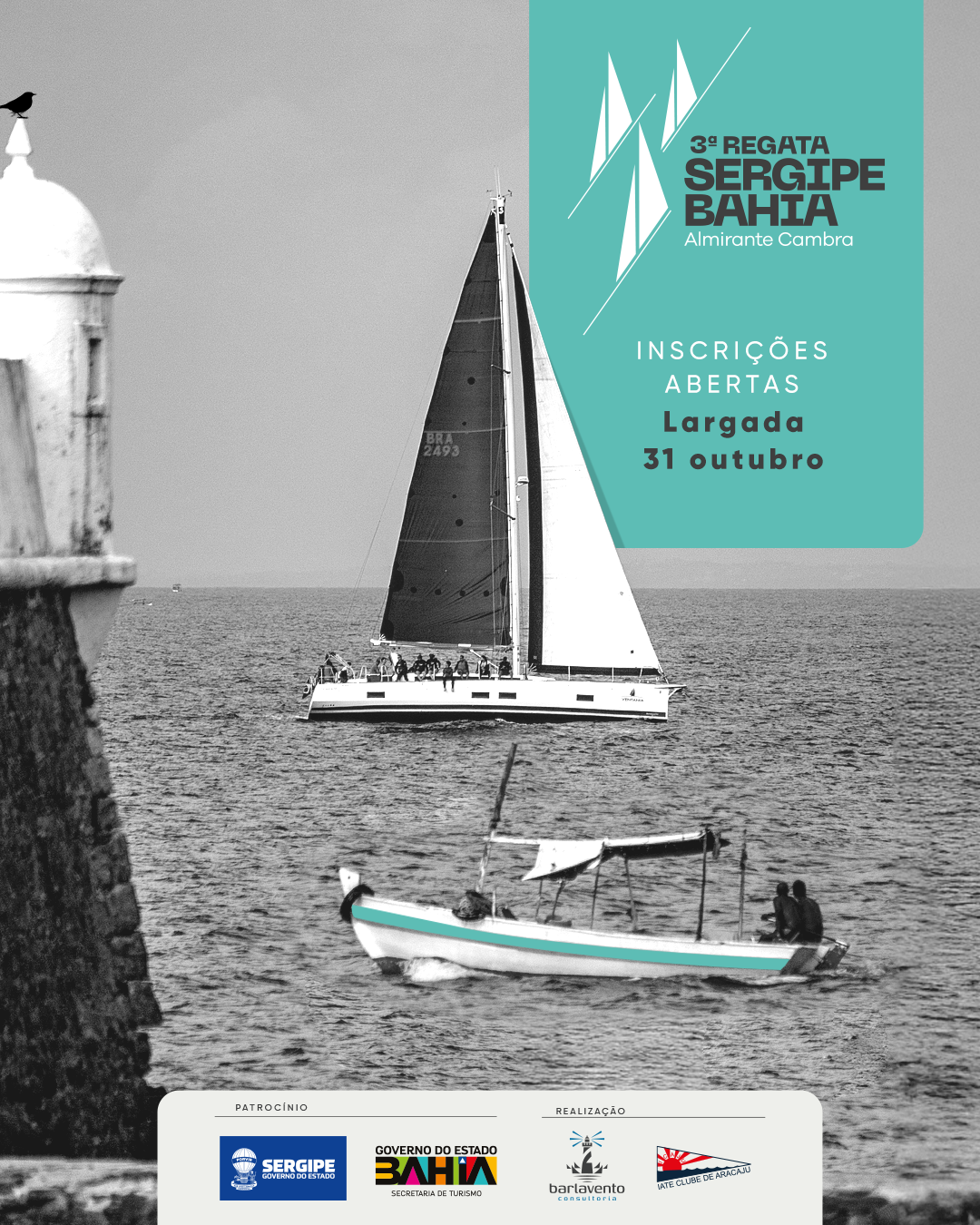 Inscrições Abertas para 3ª Regata Sergipe Bahia